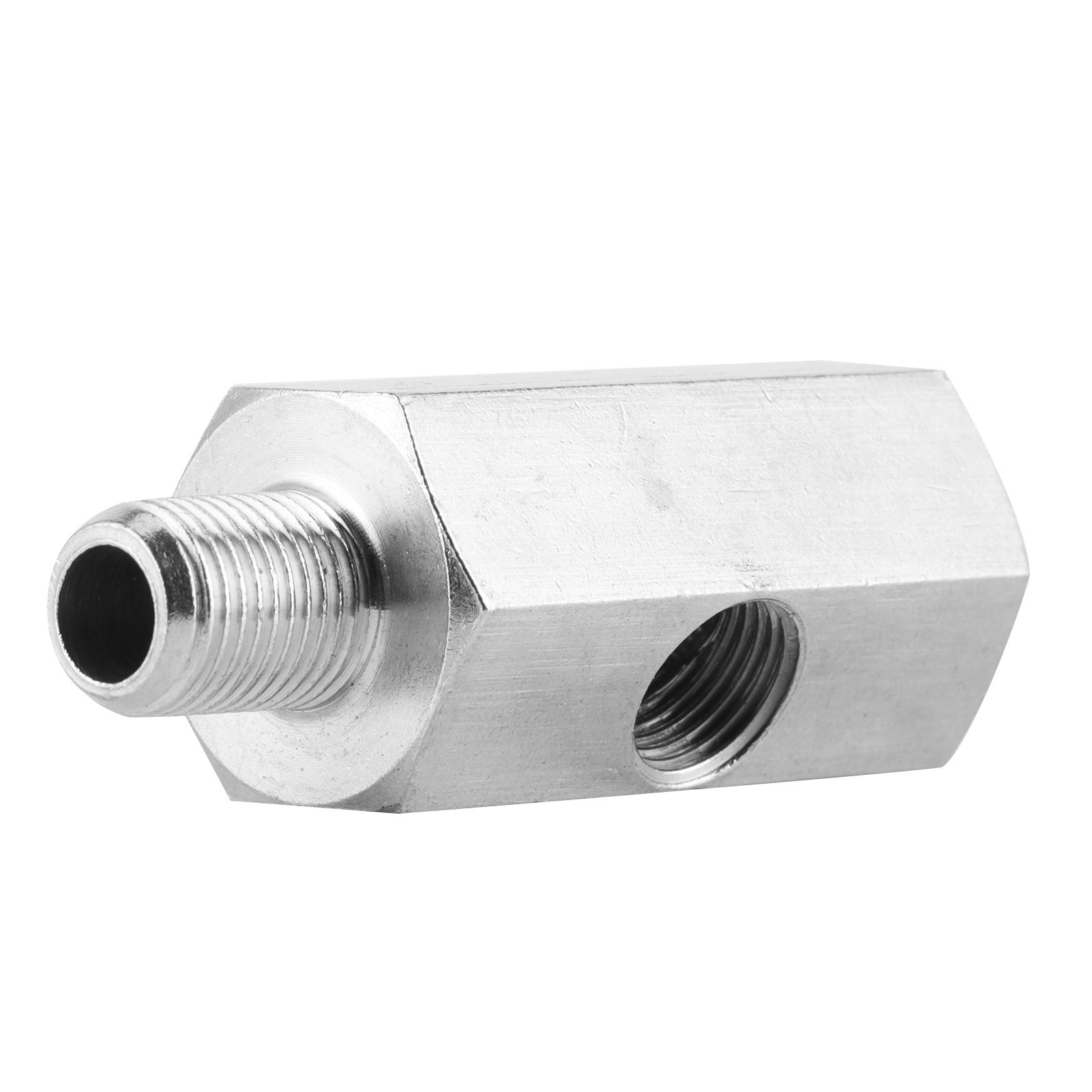 

Oil Pressure Sensor Adapter NPT Tee Male to Female1 8in to M10x1.0 Turbo Supply Line Gauge Fitting