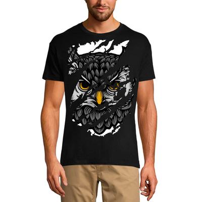 Zerrissenes Herren T-Shirt Eule - Nachtvogel Vintage Shirt für Herren