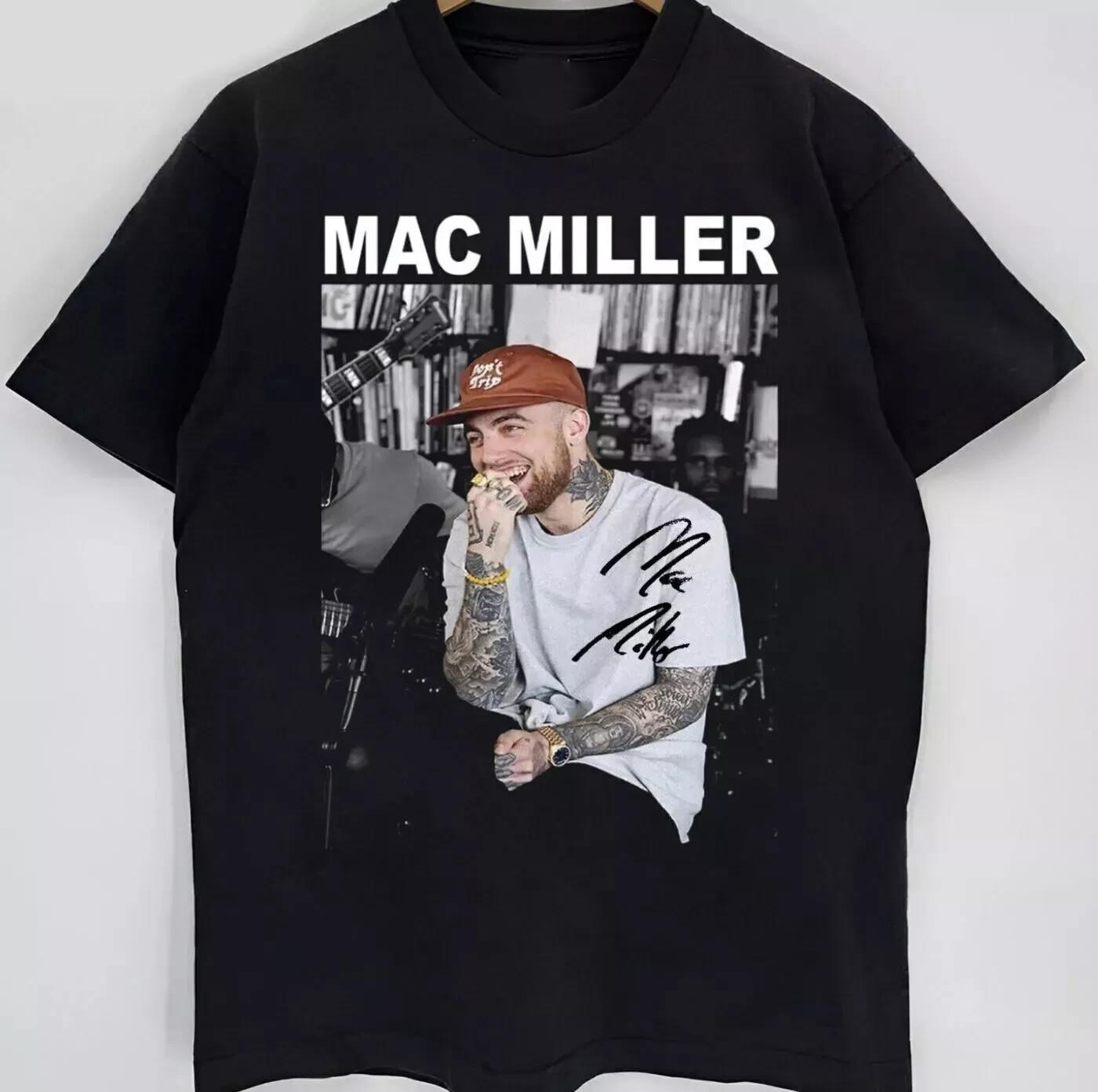 Mac Miller Short Sleeve Black Cotton Unisex T-Shirt All size S-4XL XL
