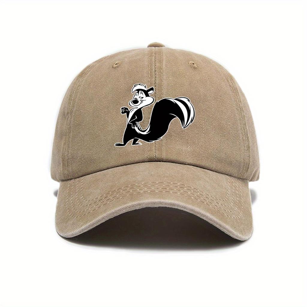 Unisex  Women Adjustable Snapback Baseball Cap with Animal Print  Breathable Unisex Hat Suitable for Outdoor Travel Streetwea