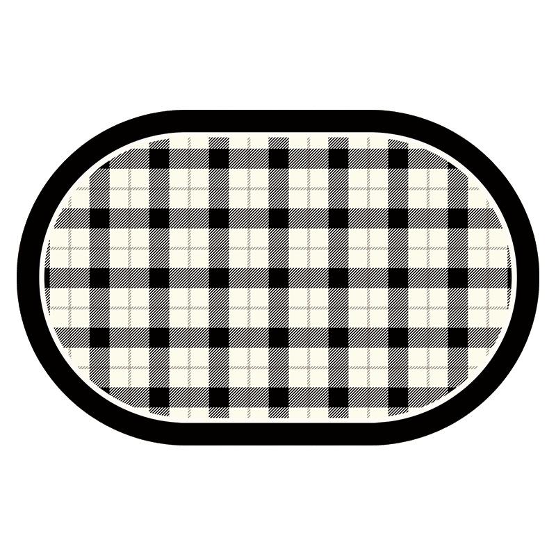 Modern Simple Bathroom Non-slip Absorbent Mat Diatom Mud Padded Toilet Toilet Door Door Quick Drying Mat