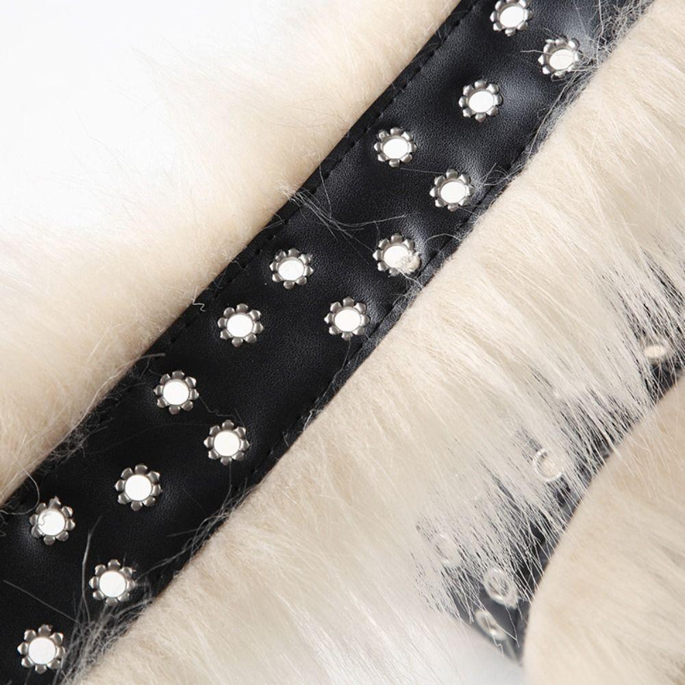 Resin Buckle Leopard Print Plush Belt Furry Jazz Dance Costumes Accessory  Spicy Girl