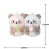 CRUX Nico Plush Toy Set of 2 Panda Keychains, Magnetic Attachment, 115457