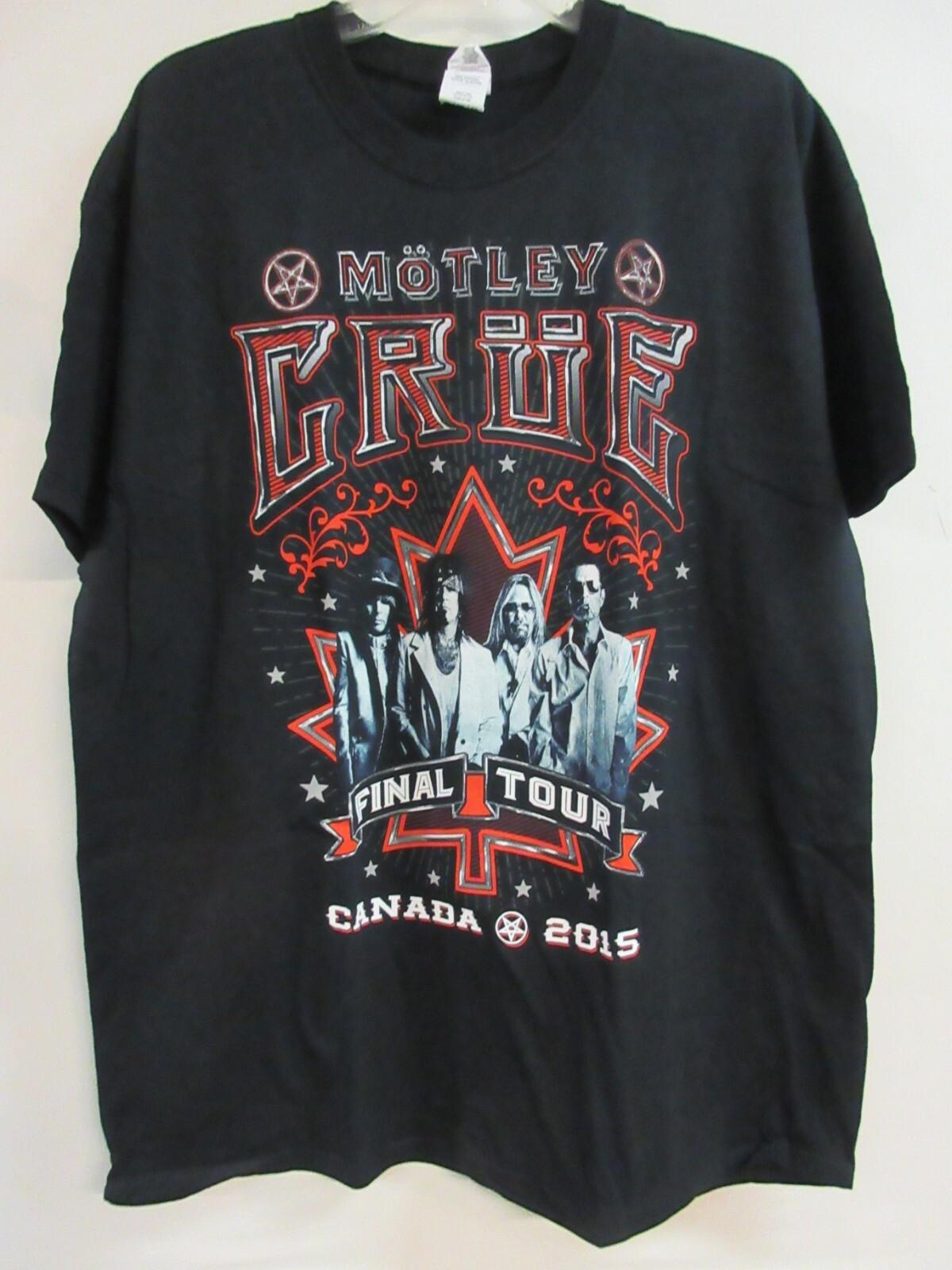 MOTLEY CRUE OFFICIAL MERCH FINAL CANADA BAND CONCERT MUSIC  EXTRA LARGE Unisex T-Shirt M