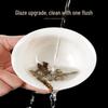 Handun White Ceramic Mutton Fat Jade Kung Fu Tea Set