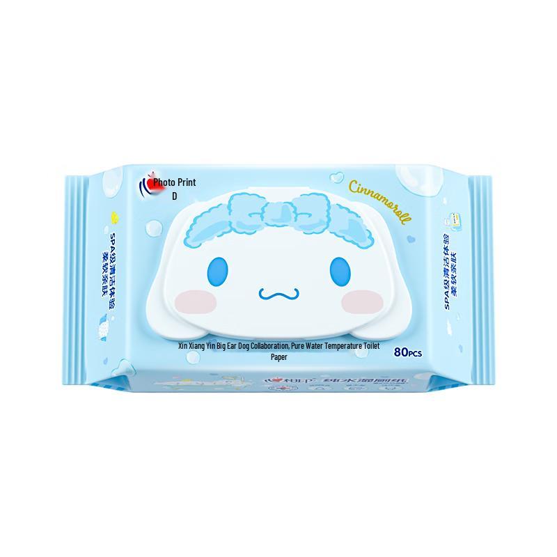 Heart to Heart Cinnamoroll Wet Toilet Wipes, 80 Count
