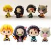 4-5cm 4pcs/set Anime Demon Slayer Kimetsu No Yaiba Figure Q Posket Kamado Tanjirou Kamado Nezuko Agatsuma Figure Toys