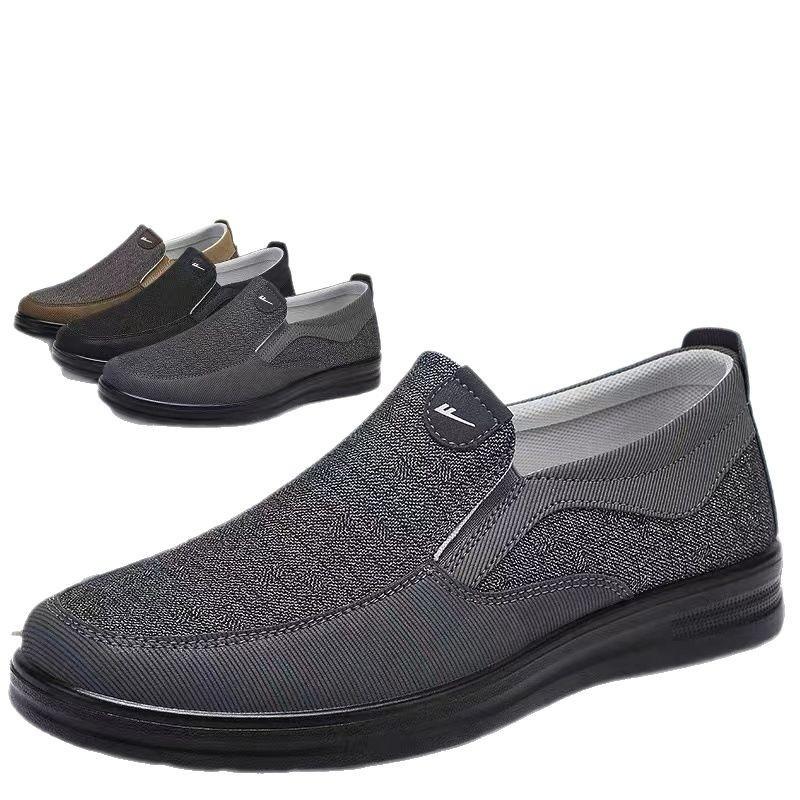 Distribution of Exclusive Spring Men's Shoes Cloth Shoes Men's One-pedal Soft Sole Non-slip Old