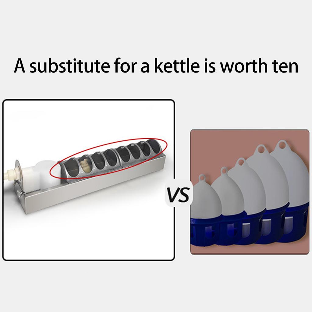 Rustproof Automatic Poultry Waterer Smooth Surfaces Easyly Maintenance Ideal For Backyard Chickens And Large Farms