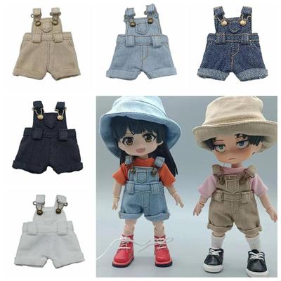Dress Up OB11 Denim Pants Casual Wears Doll Jeans Pants Doll Clothes Overalls  Girls Toy