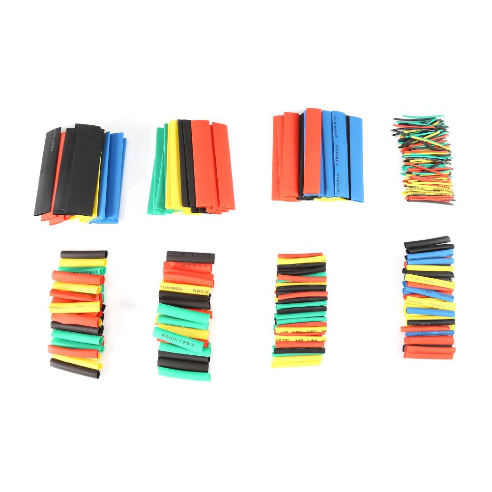 

328pcs Mixed Color 2:1 Heat Shrink Wrap Sleeves Tubing Tube Sleeving Wire Cable