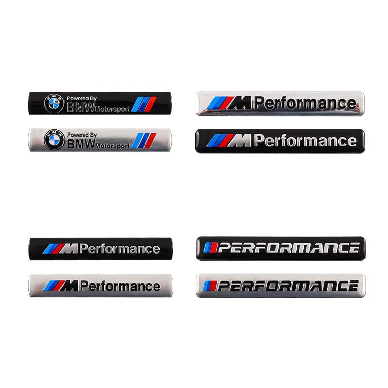 HINW3 3D Aluminum Car Styling Sticker Body Trunk Decoration Decal Emblem For BMW M Sports Performance E46 E90 E60 F20 X1 X2 X3 F10 F30