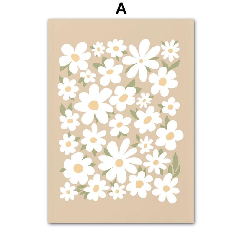 

Абстрактные Минималистичные Линии Цветы Ромашки Настенные Постеры Скандинавские Картинки для Декора Гостиной Винтажные Принты на Холсте Живопись 21cm×30cm NoFrame