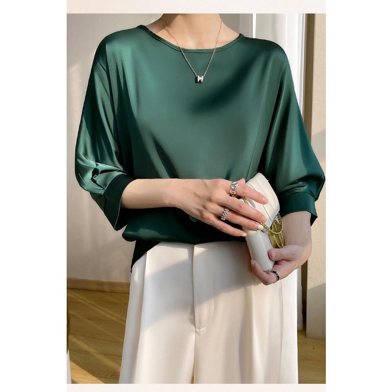 Women S Loose Fit Round Neck Short Sleeve T Shirt Plus Size Casual Top