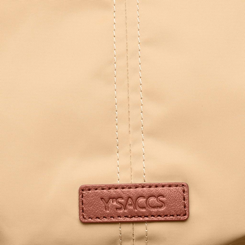 Recyceltes Nylon flauschige Tragetasche M Größe Beige [Isaac] Y01-03-02 Damen