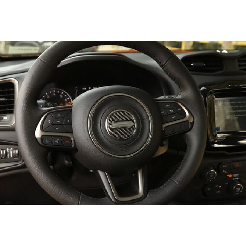 Steering Wheel Center Cover Trim Sticker For Jeep Wrangler JK 11-17/Compass 11+