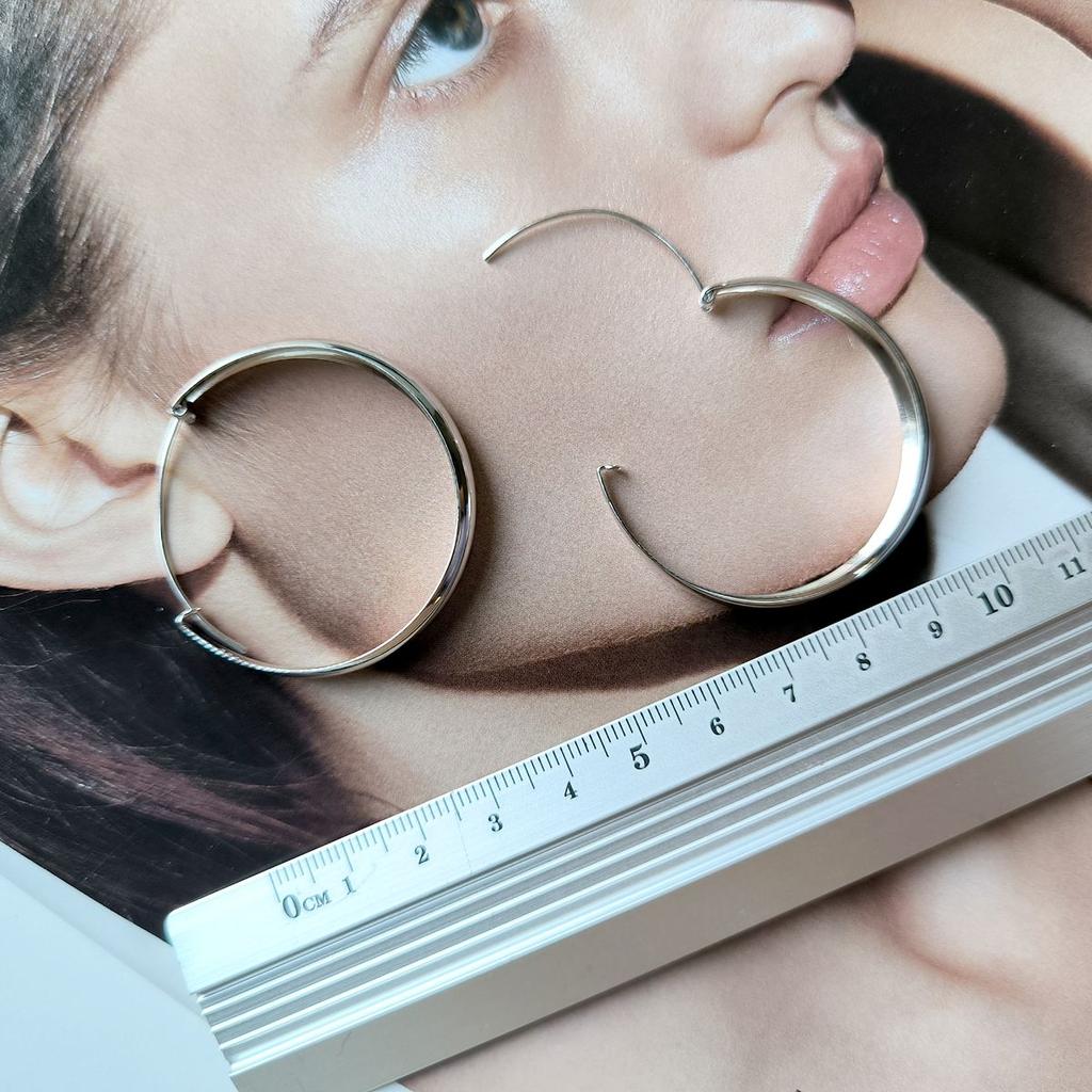 Silver Earrings Without Stones (2162872)