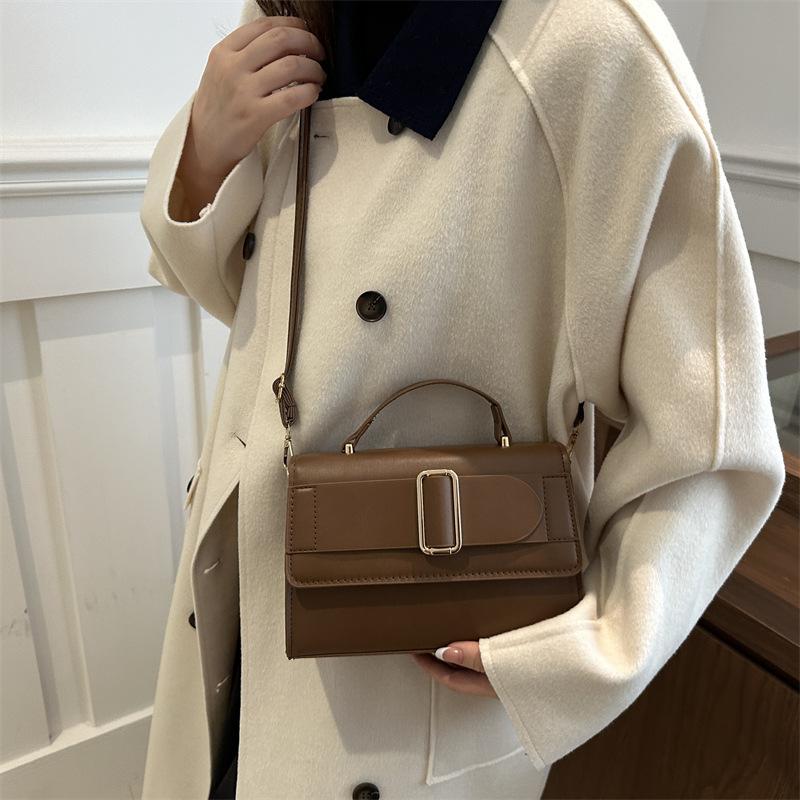 Minimalist style handbag for women 2025 new item niche retro shoulder bag crossbody bags versatile commuting small square bag
