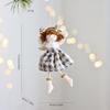 Sitting Elf Doll Angel Pendant Cute Little Girl Christmas Tree Ornaments Hanging Decorations Kids Children Day Gift
