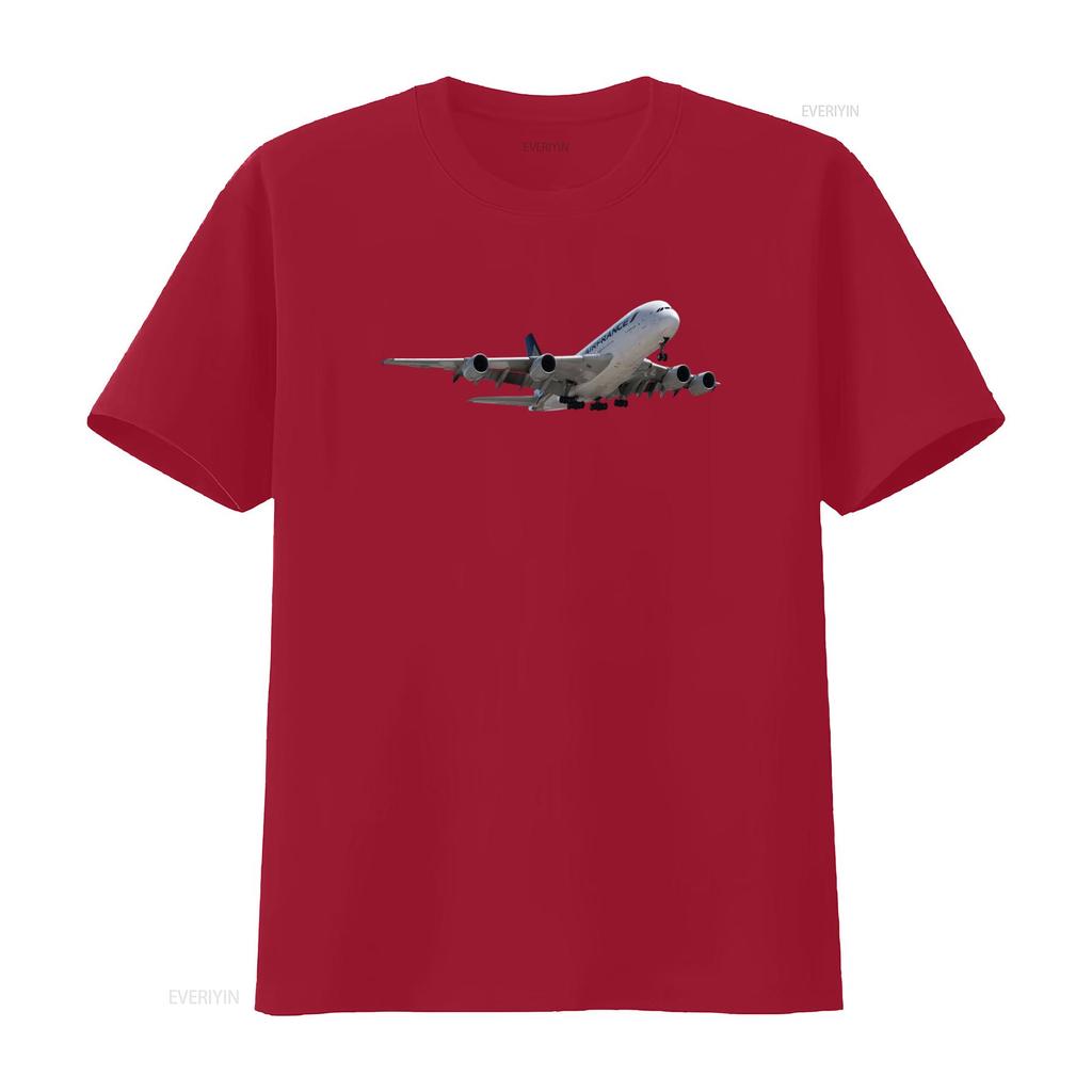 Air France Airbus A380 Flugzeug T-Shirt für S M L XL XXL vintage gewaschen atmungsaktiv homme Unisex Designer Kleidung