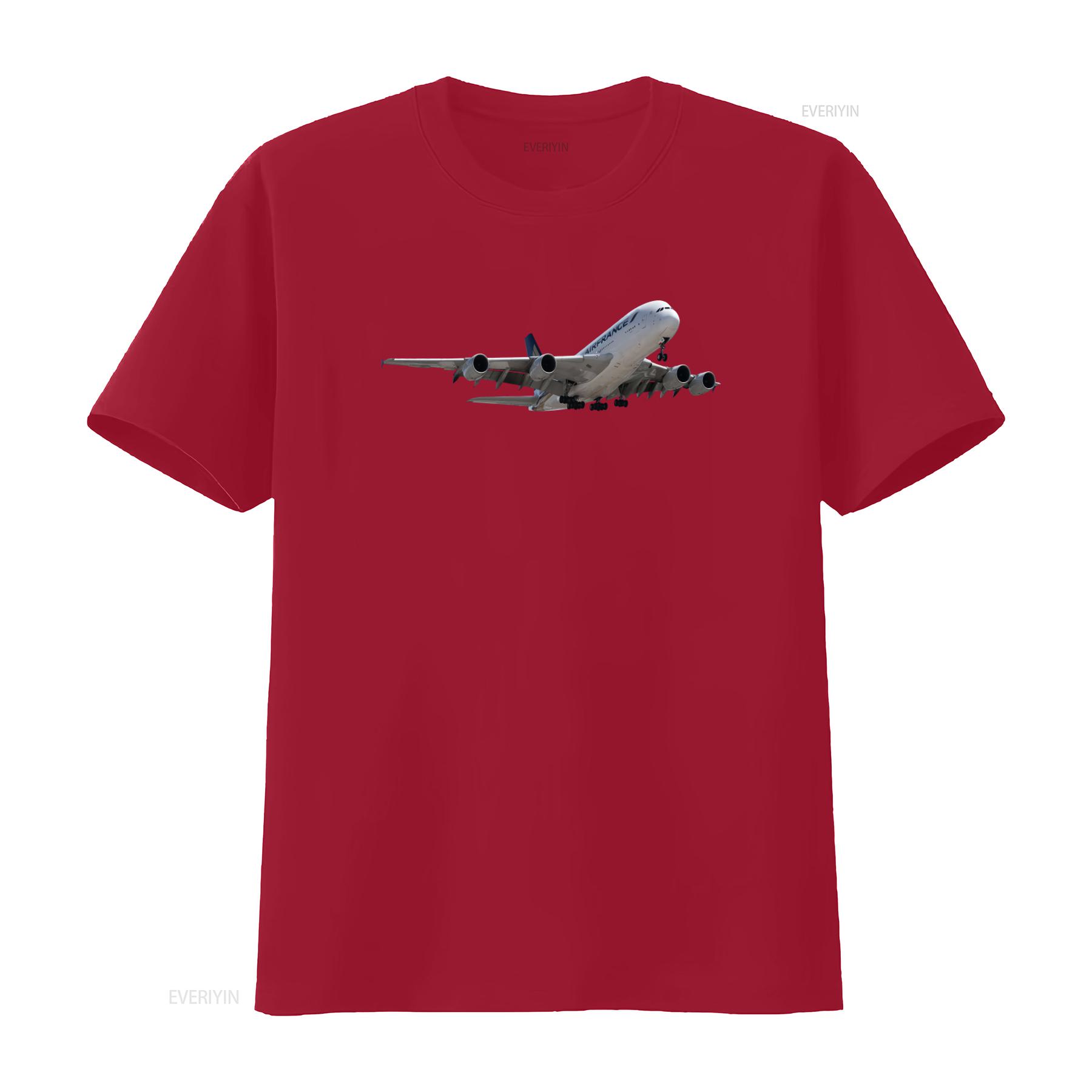 Футболка Air France Airbus A380 Авиация Самолет S M L XL XXL винтажная Стиранная Дышащая мужская Женская дизайнерская одежда S
