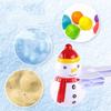 Cartoon Heart & Snowman Shape Snowball Maker - Kids Winter/Beach Toy (110g)