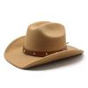 Felt Big Edge Top Hat Casual Classic Western Cowboy Hat Riding Hat Tibetan Hat Men'S And Women'S