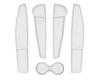 Tesla Model Y/YL Door Handle Storage Mat for Four-Doors