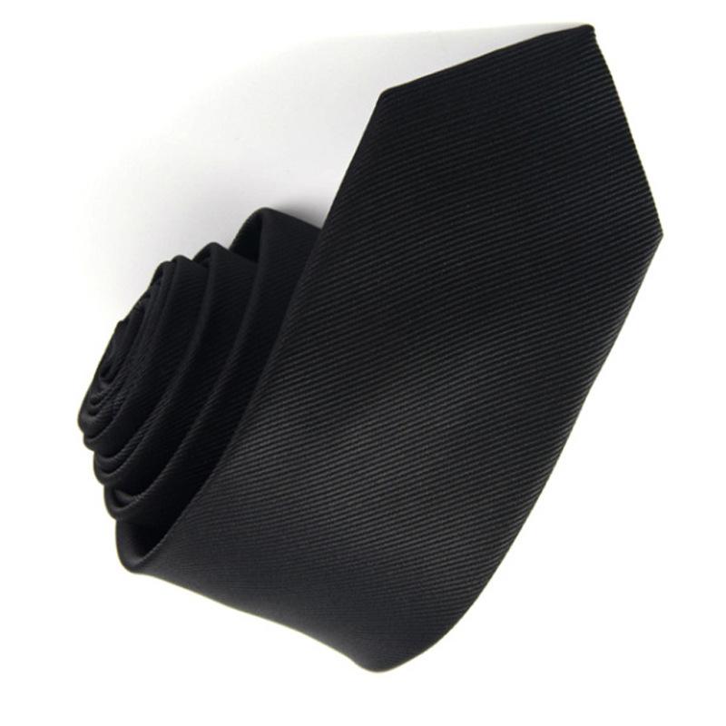 Men Tie Pure Color Classic Polyester Silk Formal Business Fashion Necktie for Daily Office Banquet