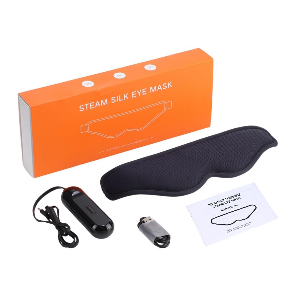 Sleeping Eye Shades Hot Compress Electric Steam Eye Mask 3D Massage Constant Temperature Timer Eye Massager For Travel & Home