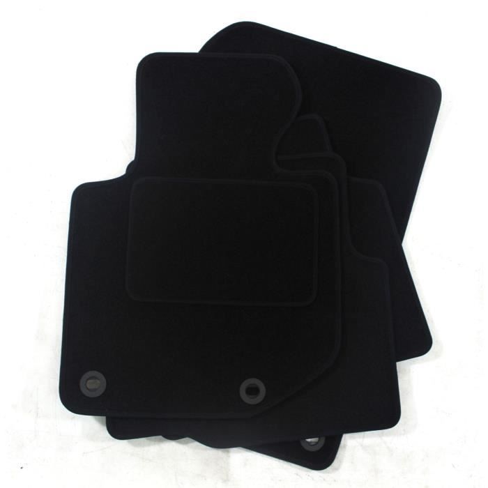 Tapis de sol - BMW - E36 - Velours noir - Ajustement précis - Base antidérapante