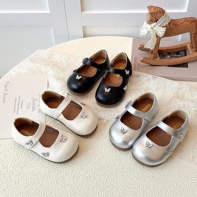 Herfst 2025 Meisjes Prinses Leren Schoenen - Zachte Zool Loafers voor Peuters