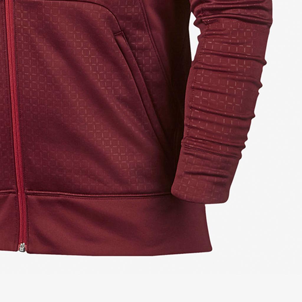 Nike Full-Zip Hooded Jacket Men Outerwear Burgundy 824394-677