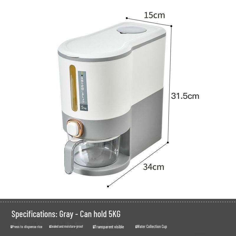 Sealed Insect-Proof Rice Storage Bin with Moisture Protection