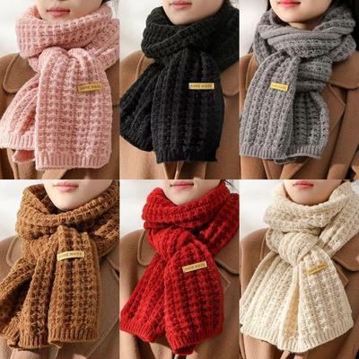 Winter Strickschal Vielseitiger Verdickter Warmer Schal Für Damen
