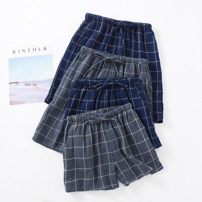Yazlık Erkek Hafif Pamuklu Pijama Şortu: Nefes Alabilen, Bol Kesim, Büyük Beden, İç/Dış Mekan Giyim