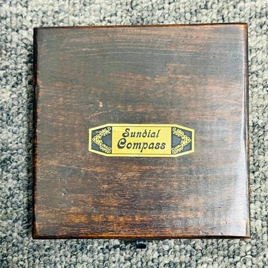 Nautical Sundial Engraved Gilbert Sons London Sundial Compass 2" Brass Uk seller