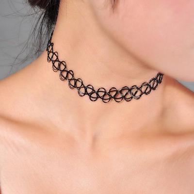 Cute New Vintage Stretch Tattoo Choker Necklace Women Girl Charm Punk Gothic Elastic Female Wedding Trinkt Gift