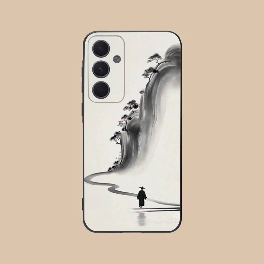 By The Mountainside Phone Case For Samsung S25,24,21,22,23,20,S30,Ultra,Plus,Fe,Lite,Note,5G Black Cover