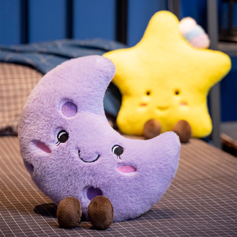 Nordic Style Sun, Moon & Star Plush Toy Cushion Set