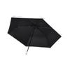Francfranc Folding Umbrella with Blackout Suitable for Sun and Light UV Suitable for Sun and Rain Ribbon, 50cm, Silver, Rain, 100% Blocking,