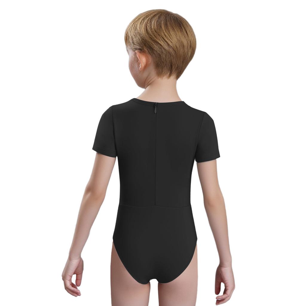 Unisex Ubranka Dziecięce Adaptacyjne Zapięcie na plecach Niewidoczny Zamek Błyskawiczny Zapobiegające Rozbieraniu Kombinezon Okrągły Dekolt Krótki Rękaw Body