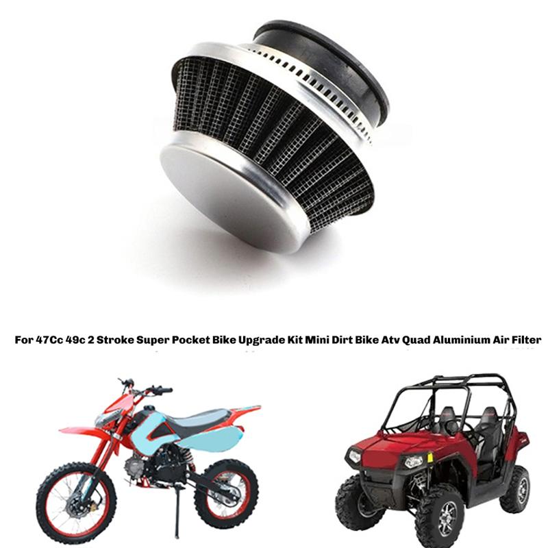 Air Filter 35MM Air Filter For 47/49Cc Pocket Bike Air Filter MINI Bike Parts Carburetor Cleaner Air Filter Silver