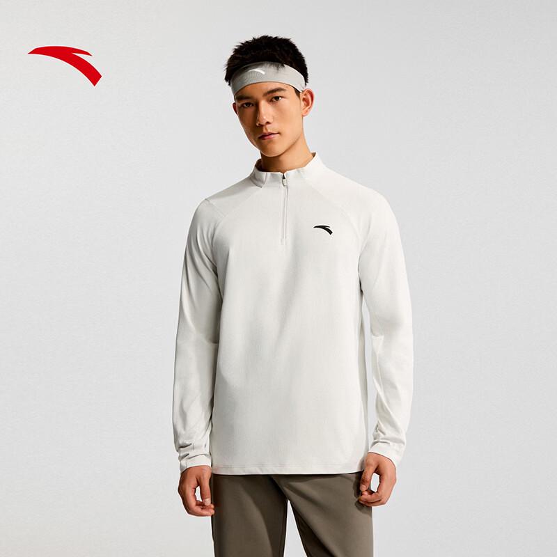 ANTA Men's Zero-Pressure Half-Zip Long-Sleeve Knit Tee