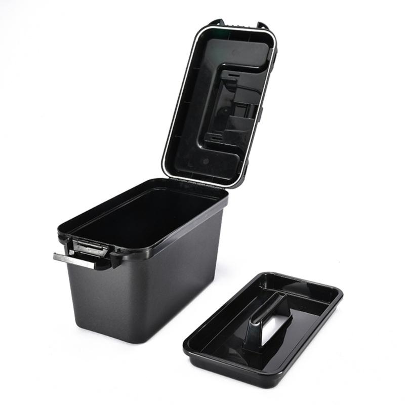 Waterproof Fishing Tackle Storage Box With Security Lock Heavy Duty Organizers For Outdoor Angling Tool And Equipment