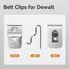6 STÜCKE Gürtelclip-Haken für Dewalt 20V Bohrschrauber N268241 N169778 N086039 DCD980 DCD985 Elektrowerkzeug-Zubehör