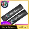 Car Stickers For Alfa Romeo Car Seat Belt Shoulder Protector Cover Pad For Alfa Romeo STELVIO Giulia 159 Giulietta 147 Mito 156
