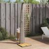 VidaXL Outdoor Shower, Garden Furniture with Rotating Handle, Pool Shower Patio Backyard, Grey Woven Resin 368210