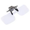 Acrylic Optical Lens Head-mounted Magnifier Clip on Eyeglass Loupe  Jewelry Antique Appraisal