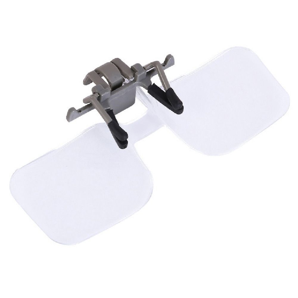 Acrylic Optical Lens Head-mounted Magnifier Clip on Eyeglass Loupe Jewelry Antique Appraisal